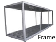 Strutture frame Container, sceletri container